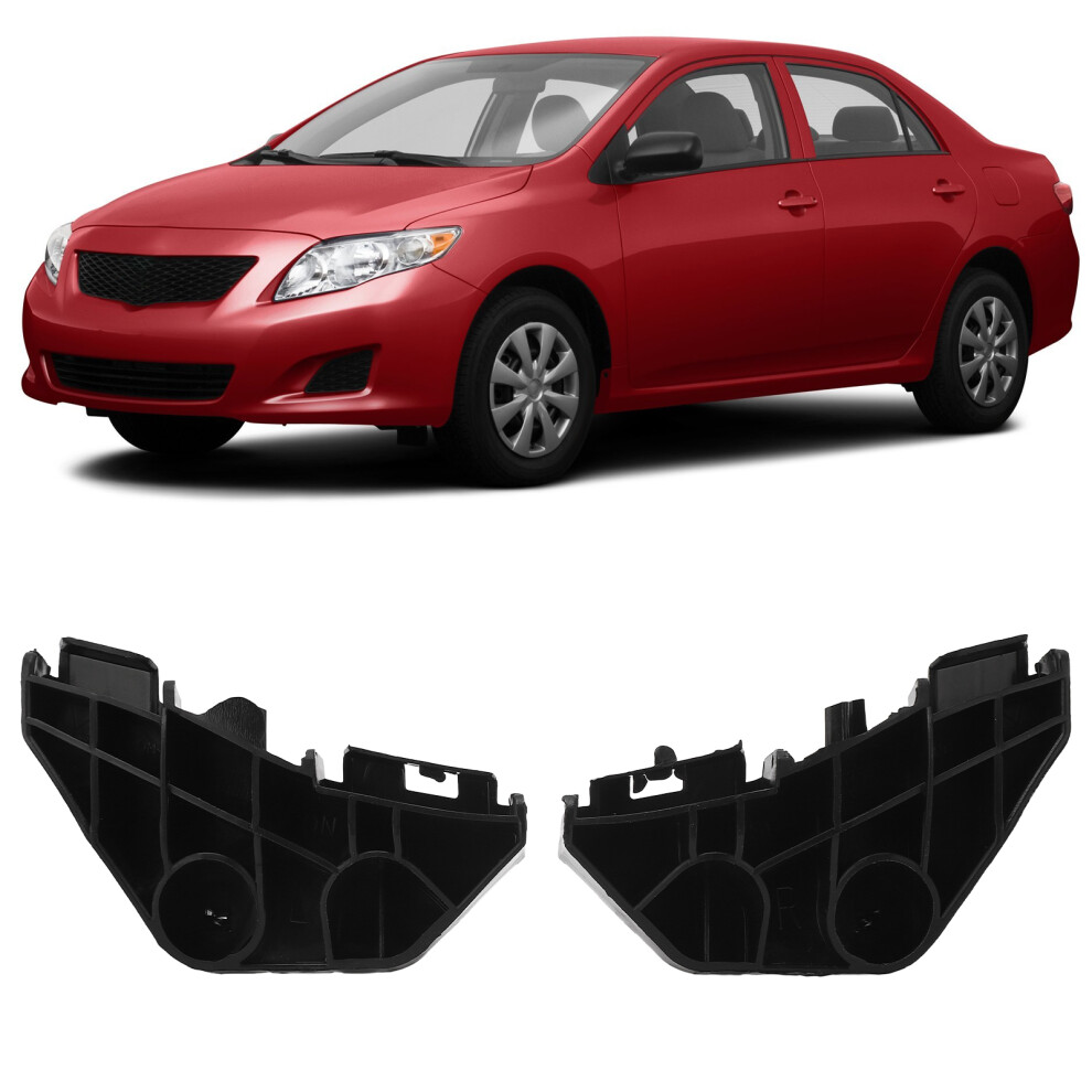 Pair Bumper Bracket 52562 02080 For Toyota Corolla 2009-2010 Replacement 3441368827491