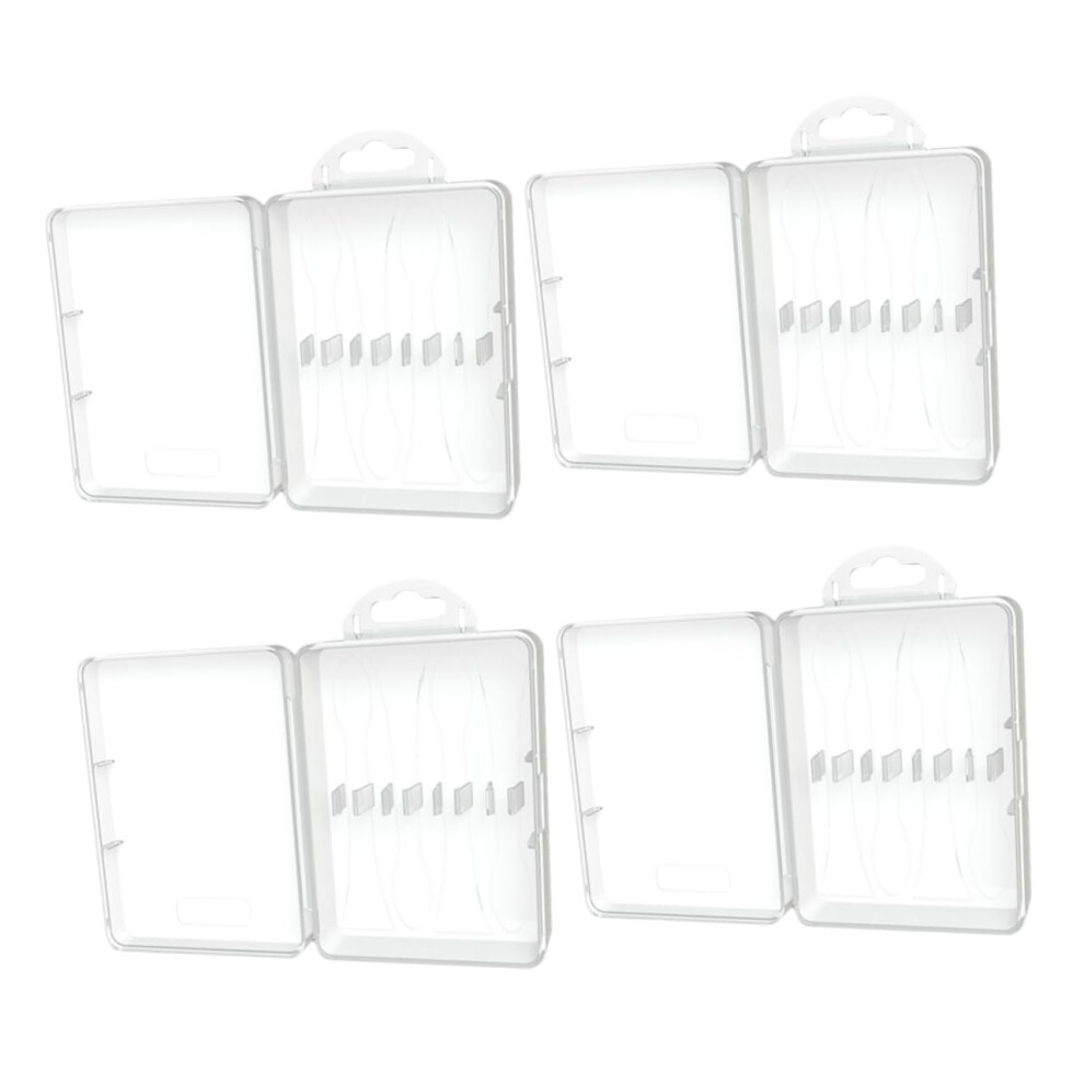 4Piece Box for Electric Toothbrush Heads, Travel Storage, Portable Holder