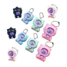 Pack of 10 Small Cartoon Animal Pendants, Handbag Charms, Rock, Paper, Scissors Game
