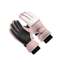 Kids Snowboarding Gloves with Nonslip Grip Water-Light Pink 15