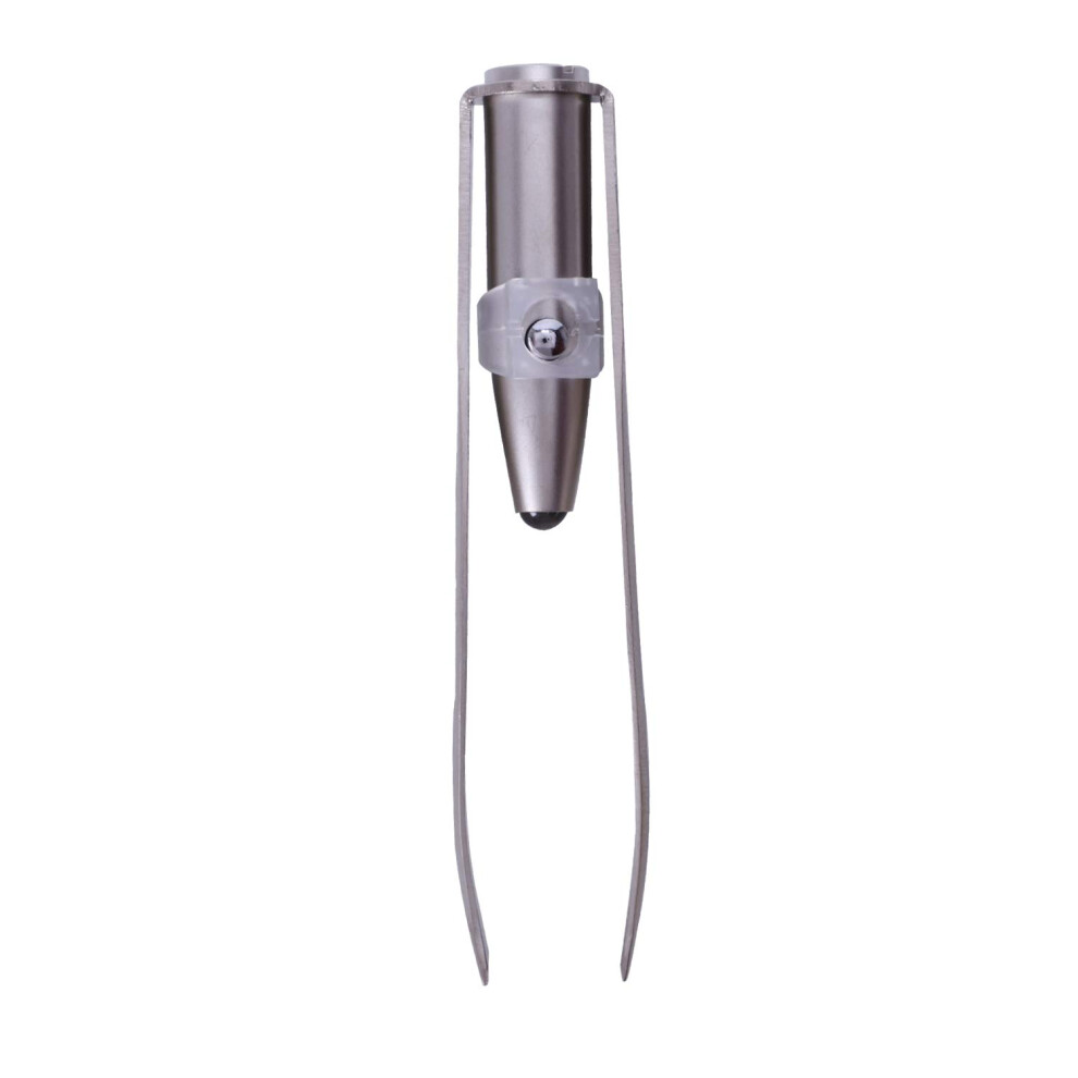Light Stainless Steel Eyelash Eyebrow Tweezers With Led