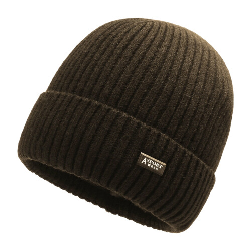 Practical Wash Resistant Knit Cap Nonslip Design-AWEAR coffee