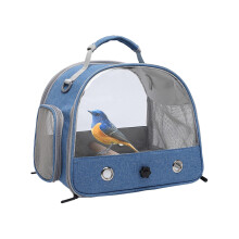 Vogel Carrier Bag Transparent Travel Cage, Breathable Pet Backpack