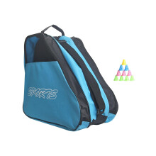 Roller Skate Bag With Adjustable Shoulder Strap Ice Skating Bag For Gear Keeps Skates Organized Fits Most Skates Blue