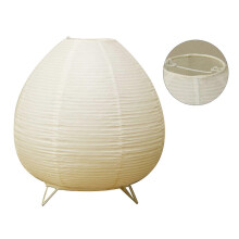 (As show, One size) Rice Paper Lantern Lamp Soft Warm Light Home Decoration Modern Standing Bedside Table Lamp