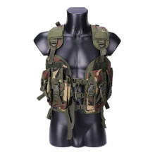 Tactical Vest Camouflage Military Army Combat Vest for Men with Water Bag Green Camo One Size Outdoor Hunting Airsoft