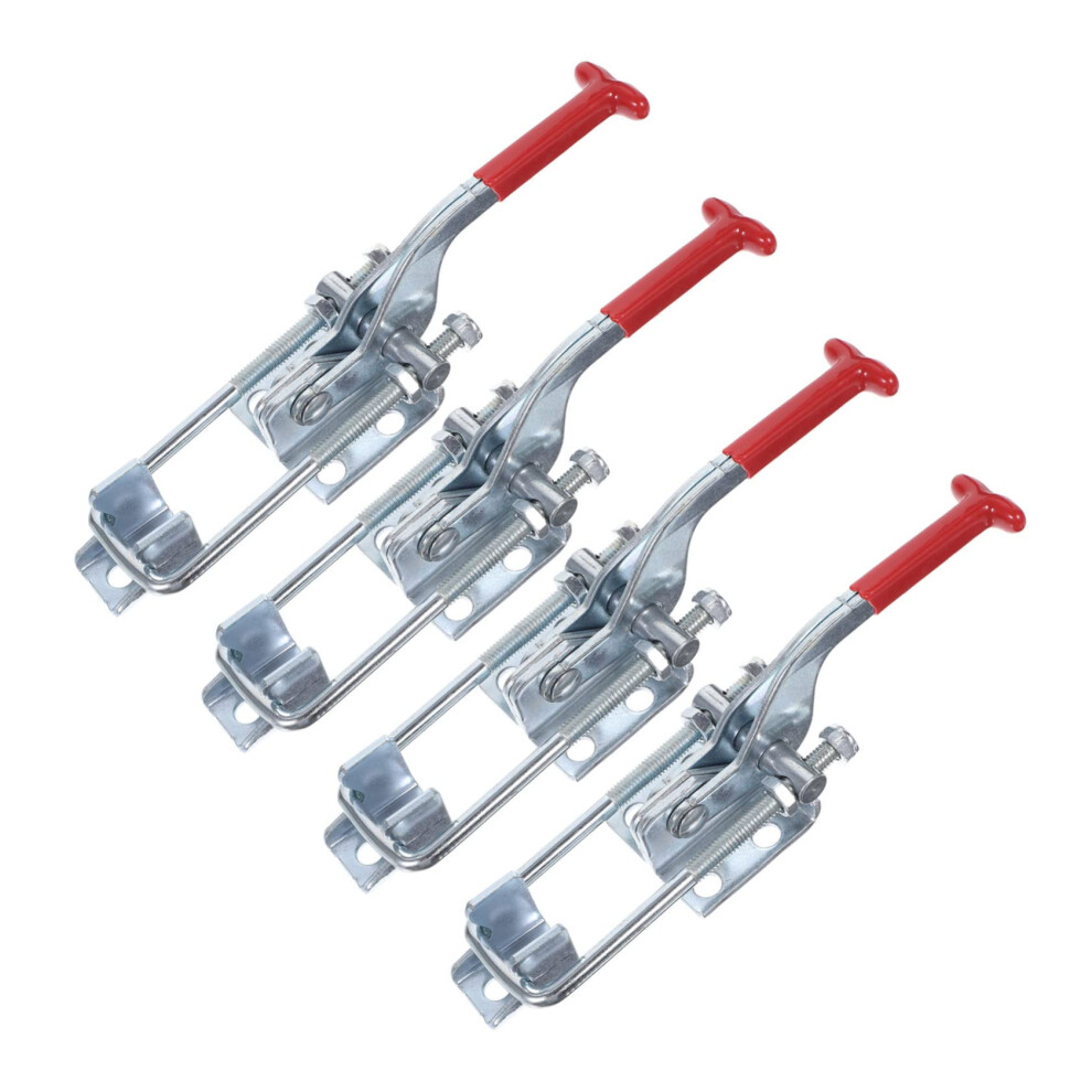 4Pcs Adjustable Toggle Latch Clamps Heavy Duty Galvanized Ushackle For Toolbox And Outdoor Use 9412369319692