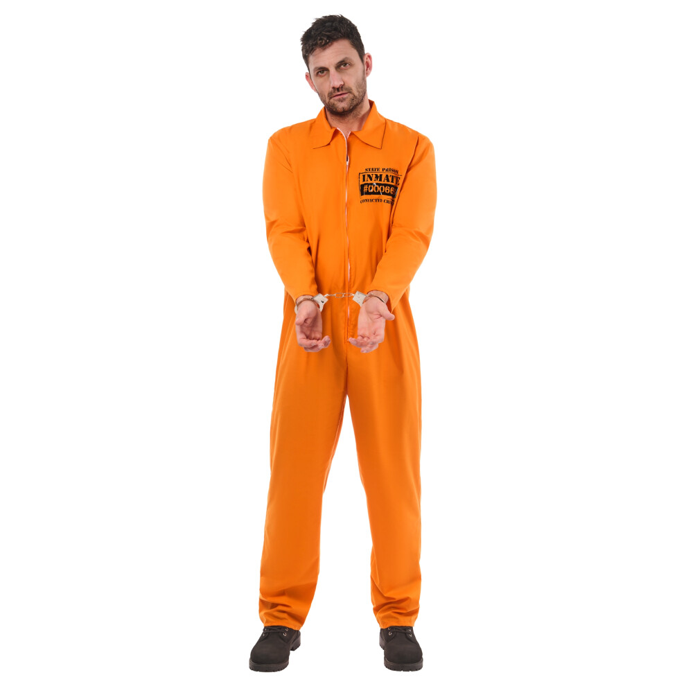 Bristol Novelty (M, ) Unisex Adult Convict Costume Orange