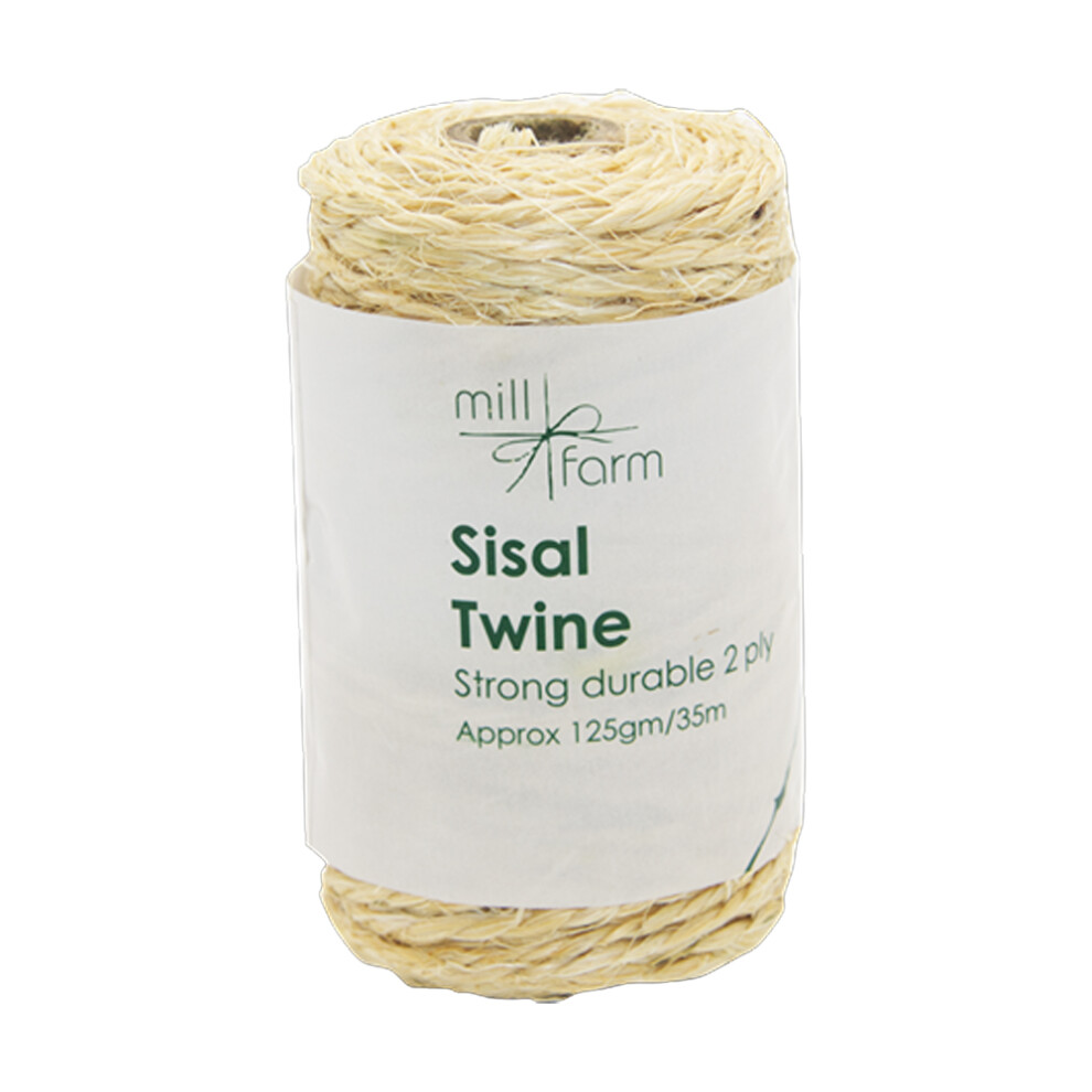 Mill Farm 2Ply Sisal Twine Spool Small 125G/ 35M 5063750896564