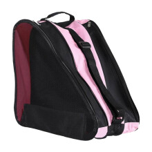Roller Skating Bag for Figure Skates and Quad Skates, Pink Carrying Bag for Women and Men, Durable Snow Ski and Skate Bag