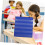 Double Sided Desktop Pocket Chart Stand With Stable Triangular Base And Space Saving For Classroom Charts 3