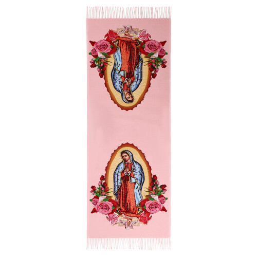 Écharpe confortable en cachemire, Design religieux-Rose