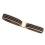 Stretchy Polyester Belt-Apricot brown and bl square buckle 1