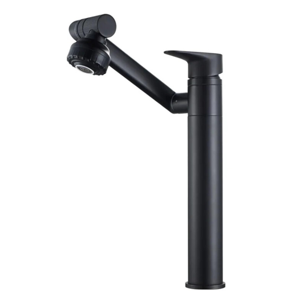 Basin Faucet 360Degree Deck Mounted Hot Cold Water Mixer G1/2 Inlet No Hose Chrome/Black/Gray/Gold/White 9412369320025