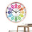 Analog batteryoperated children's clock, pink wall decorations 1