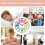 Analog batteryoperated children's clock, pink wall decorations 4