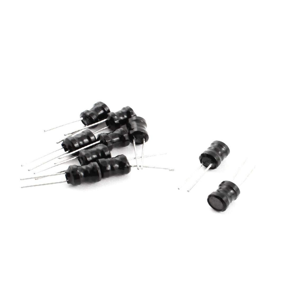 10Pcs 30Mh 30Ma 6X8mm 10% Tolerance Radial Lead Inductor Black 9412369320247