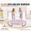 Trampolim - DUOKU - 60 polegadas - Mini Trampolim para Interior/Exterior - Rede de Segurança - Cesta de Basquete 3