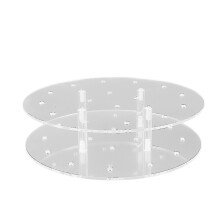 Transparent Lollipop Display Rack Acrylic Arc Design Sturdy And Durable Lightweight And Easy To Use Double Layer Design Food Safe Reusable Party Acces