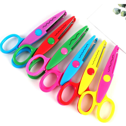 6pcs Child Safety Scissors Small Craft Scissors with Ergonomic Design 1