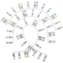 Silicone Piano Note Guides, Removable Piano Labels for 88-Key Full Size, Beginner Piano Aids with Colorful Notes, Learning Tool Durable Material with