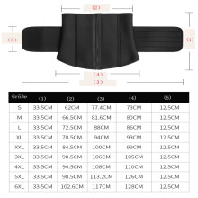 Cinta Modeladora Feminina em Látex para Silhueta Ampulheta com Suporte para as Costas, Respirável, com Controle Abdominal, Compressão Ajustável,