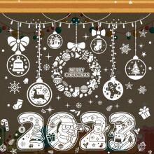 Festive Decor, Wide Application Christmas Window Stickers, Easy to Use Christmas Windows Decals for Unforgettable Celebrations