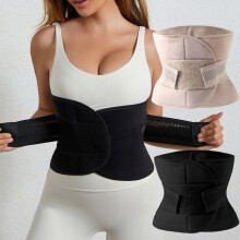 Cinta pós-parto para suporte abdominal, cinta para hérnia com suporte de compressão dupla ajustável, cinta modeladora para recuperação