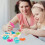 Ξύλινο παζλ Montessori για παιδιά 1-3 ετών, ασφαλές και ενδιαφέρον ξύλινο παιχνίδι με 4
