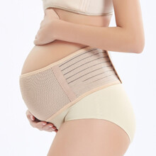 Cinta de suporte abdominal macia para gestantes, respirável e durável, ajustável, conforto pós-parto, distribuição uniforme do peso, não