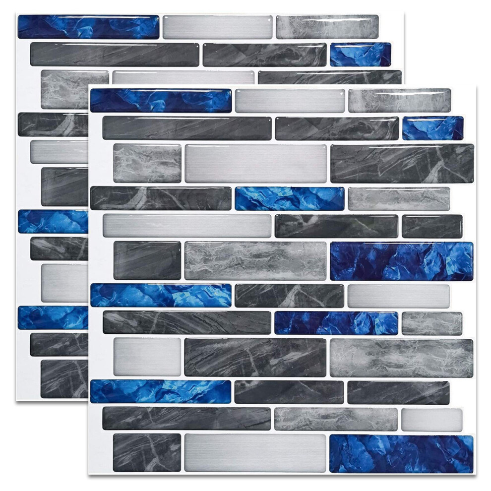 Peel And Stick Tile Backsplash For Kitchen Walls, Self-Adhesive Tiles With Thickened Design And Realistic Stone Effect, Durable Waterproof Wall Panels 9148971332476