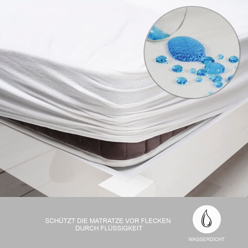 Dream Haven: Αδιάβροχο προστατευτικό στρώματος με φερμουάρ έξι όψεων, ελαφρύ 2