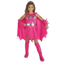 (M, Pink/Silver) Batman Childrens/Kids Batgirl Costume