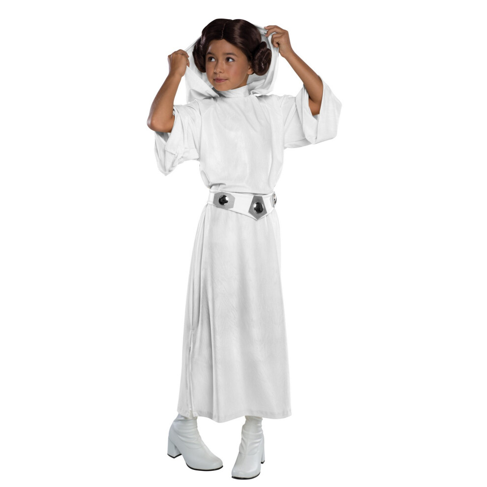 Star Wars (S, White) Childrens/Kids Princess Leia Costume