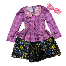 (11-12 Years, Pink/Black) Harry Potter Childrens/Kids Luna Lovegood Costume