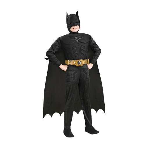 Batman (S, Black/Gold) Batman Boys Deluxe Costume