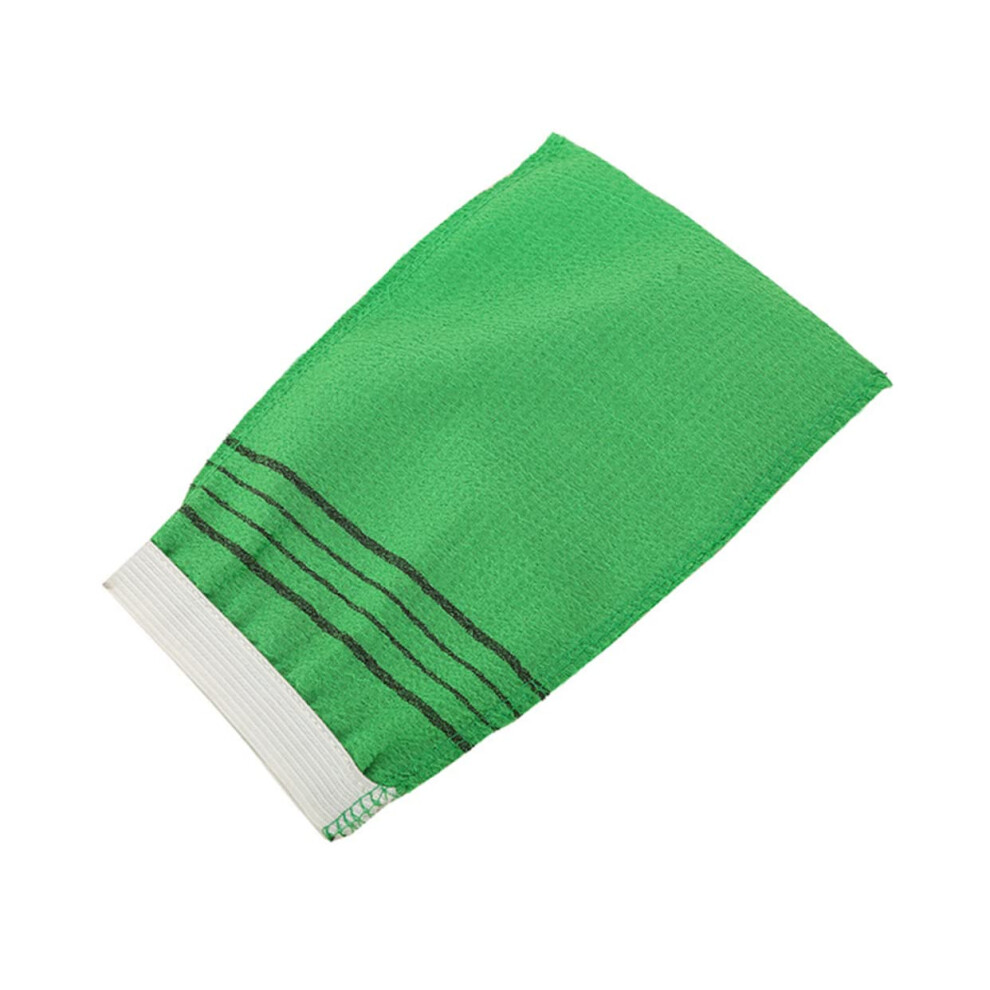 Green Exfoliating Bath Gloves Set For Body Scrub 10Pcs Silk Mittens Gentle Exfoliation Portable Travel