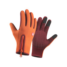 Warme Unisex-Handschuhe mit berührbarer-Orange