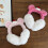 Cache-oreilles en fourrure pour snowboard,-Rose clair 6