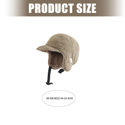 Stilvolle Mütze, warme Trappermütze, warme Mütze,-Armeegrün 2