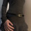 Adjustable Furry Leopard Belt Comfortable Thin-White 102cm 7