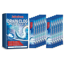 12piece drain cleaner powder set kitchen and toilet cleaner, solution for dissolving and clearing pipe blockages (1PC)