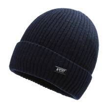 Chapeau tricoté polyvalent pour temps froid, tissu-AWEAR marine