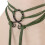Ceinture d'unité centrale de styles médiévaux avec des-Vert 1