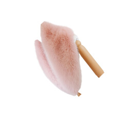 Écharpe à col en fausse fourrure pour femmes, cache-cou-Rose