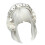 Couvre-oreilles Punk avec bandeau coupe-vent en Patchwork-Blanc 1