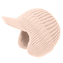 Chapeau Ă oreillettes en tricot confortable, Design-Beige