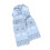 Écharpe tricotée réversible Fair Isles avec Motif-Chat bleu 1