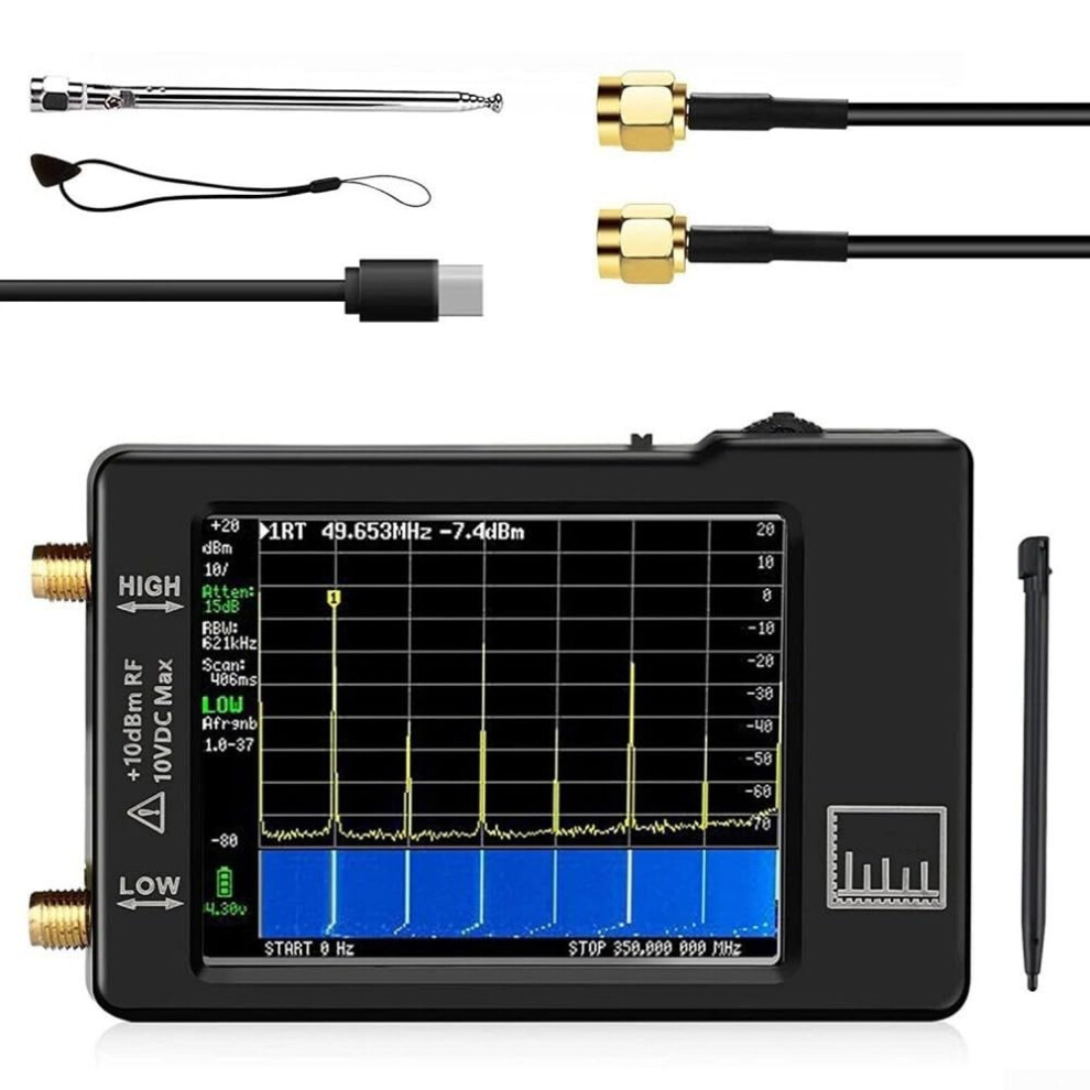 Frequency Analyzer Handheld Rf Spectrum Analyzer, 100 Khz960 Mhz, 2.8Inch Display 9189345138973