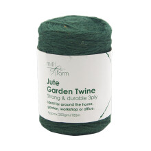 Mill Farm Green Jute Twine Spool Large 250g/ 185m